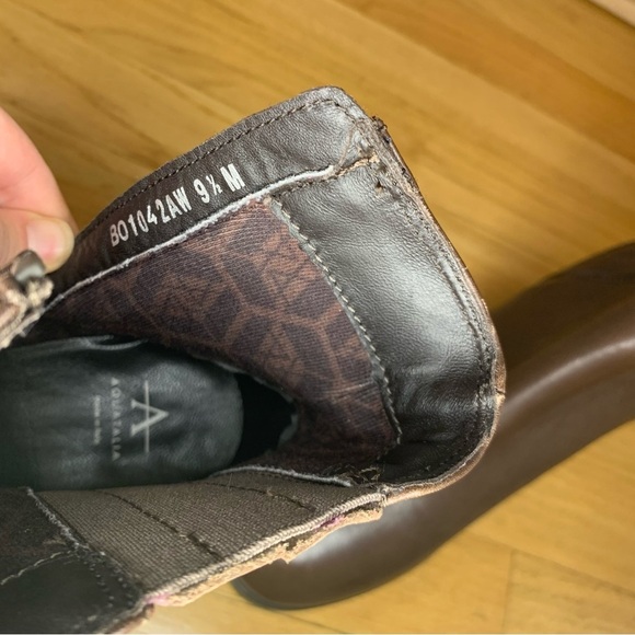 Aquatalia Naiya Brown Ankle Booties - Size 9.5 - Picture 7 of 13